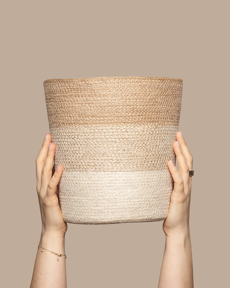 feey-pflanzenkorb-lapis-25-cm-jute-bertopf-mit-einsatz image 1