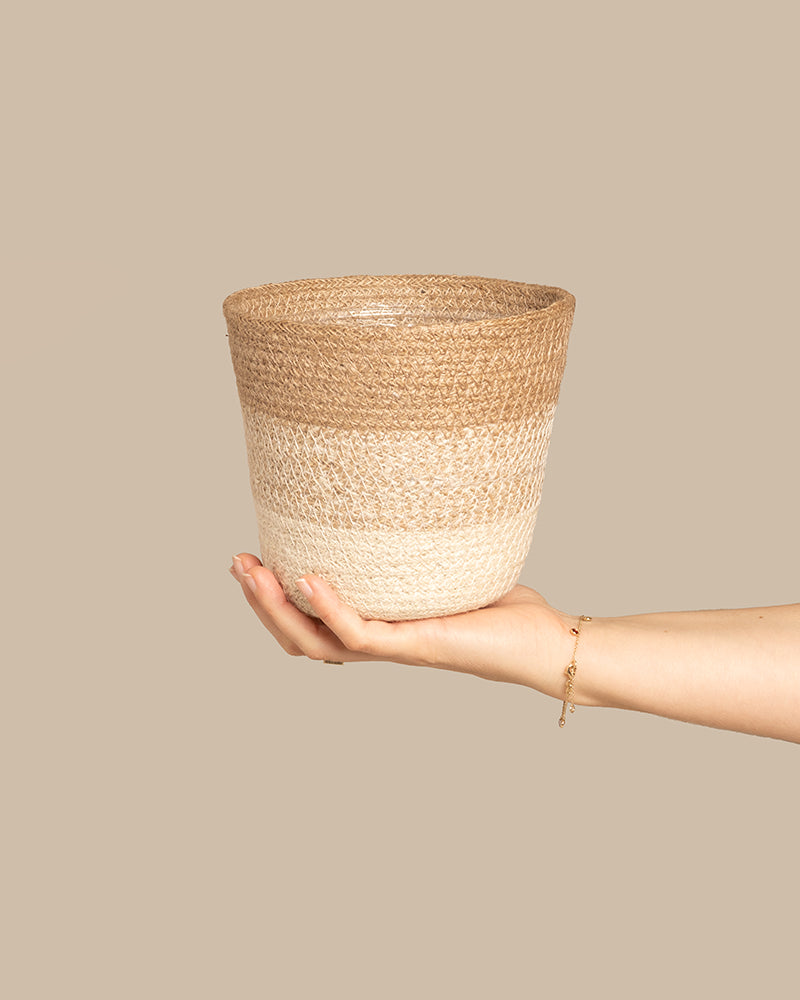 feey-lapis-pflanzenkorb-aus-jute-16-cm image 1