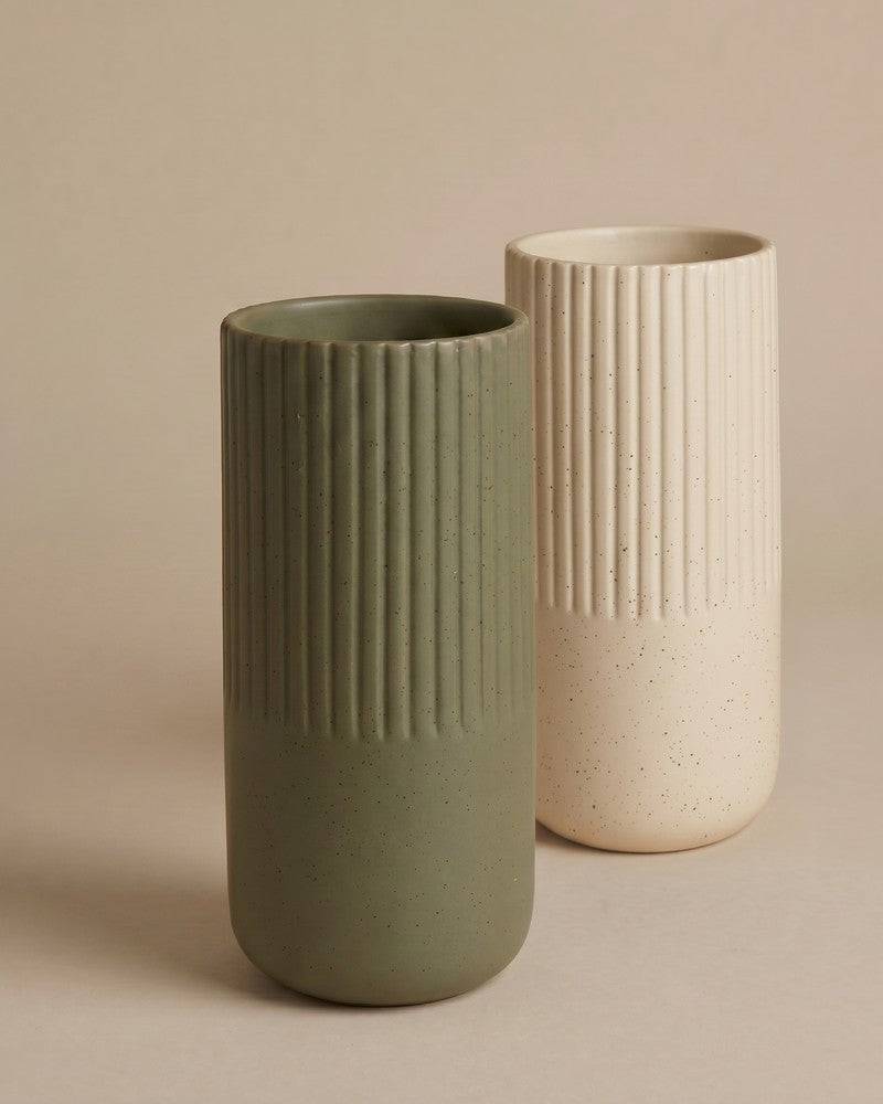 feey-keramik-vase-rilio-21-cm-gerillte-vase-in-naturt-nen image 7