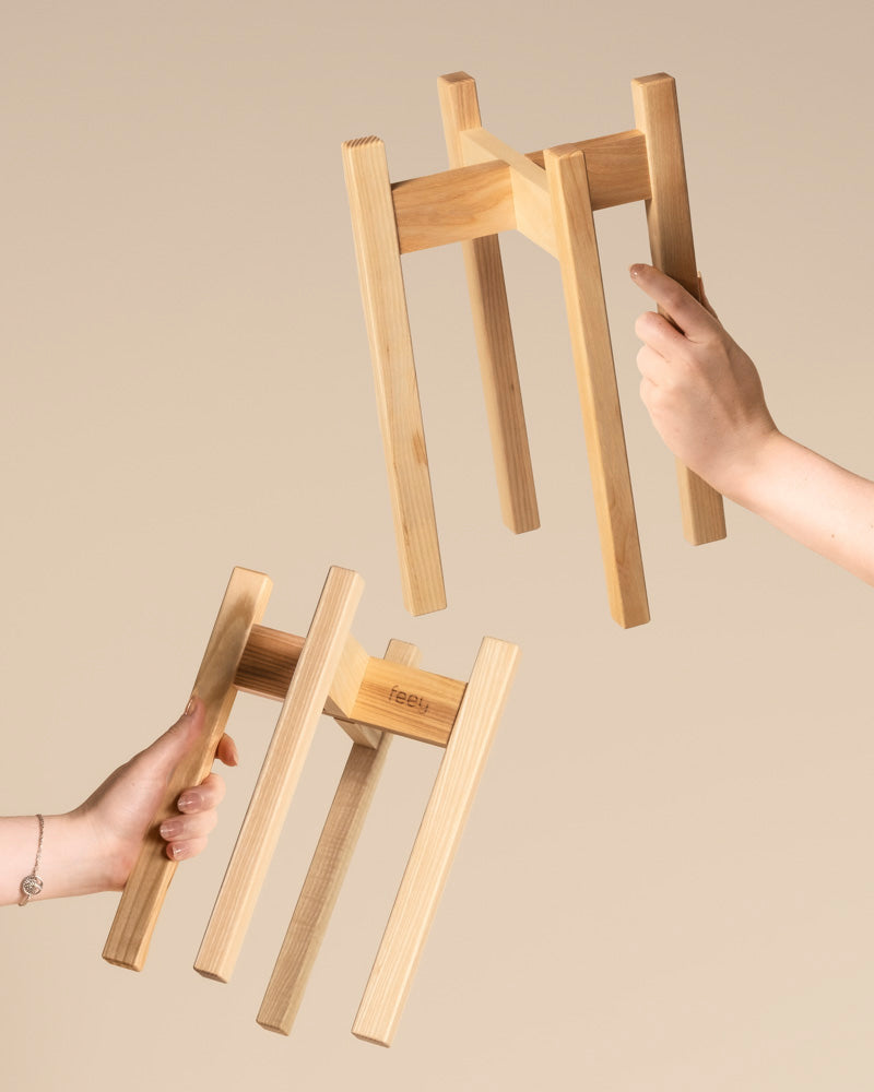 feey-pflanzenst-nder-duo-stelion-16-und-14-holzst-nder-f-r-innen image 1