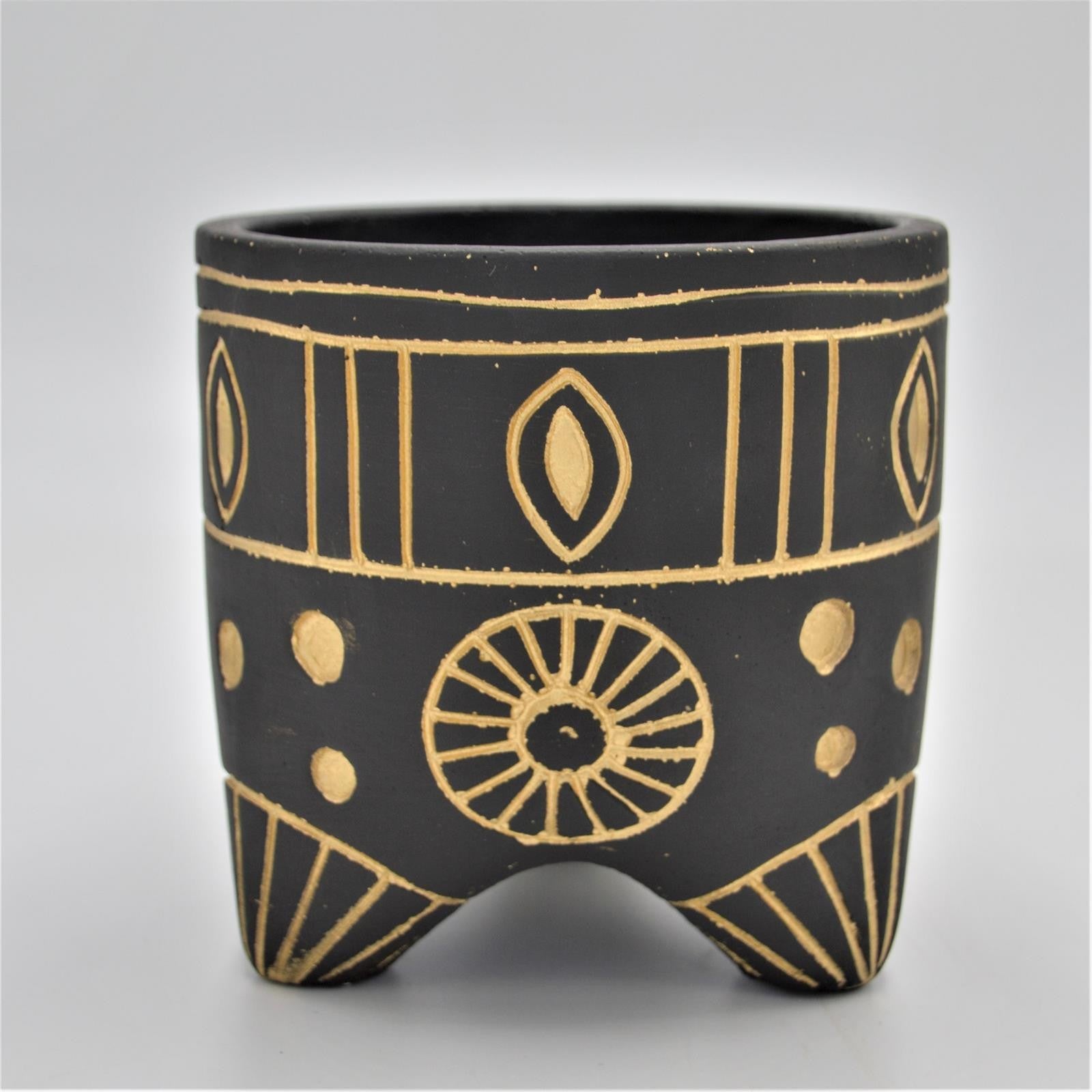 pasiora-beatrice-bertopf-schwarz-gold-f-r-10-5-cm-sukkulenten image 1