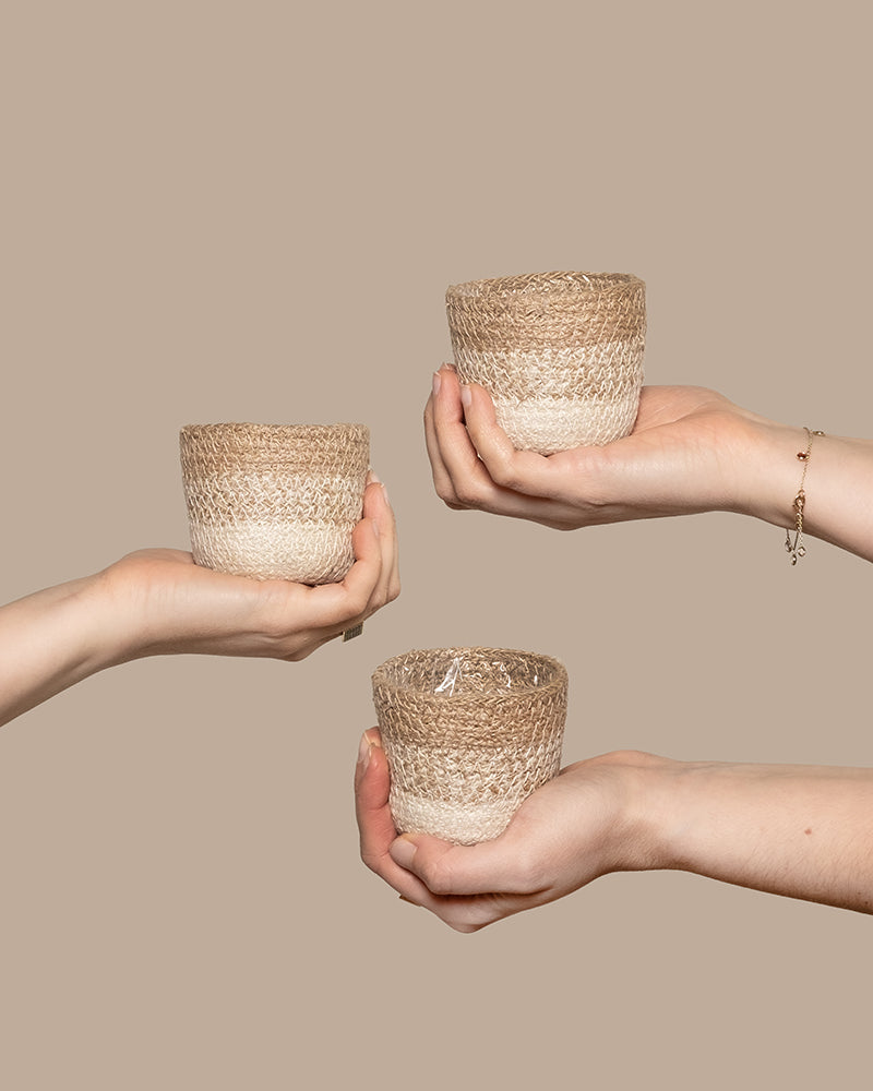 feey-jute-babypflanzen-korb-lapis-3er-set-naturfaser image 1