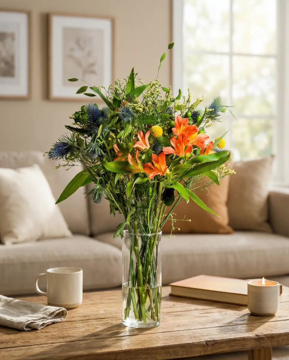feey-erfolgsgeheimnis-blumenstrau-mit-craspedia image 1