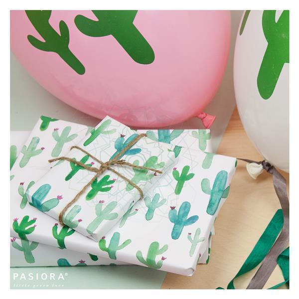pasiora-kaktus-geschenkpapier-saguaro-aquarell-3-b-gen-rolle image 1