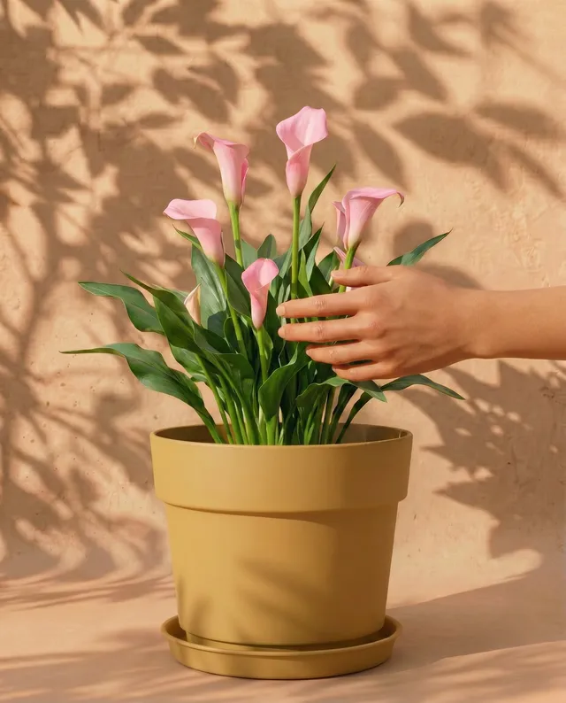 feey-calla-rosa-zantedeschia-garnet-glow-rhizome image 1