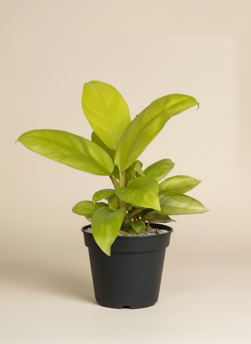 feey-philodendron-ceylon-gold-gelb-gr-ne-h-ngepflanze image 3
