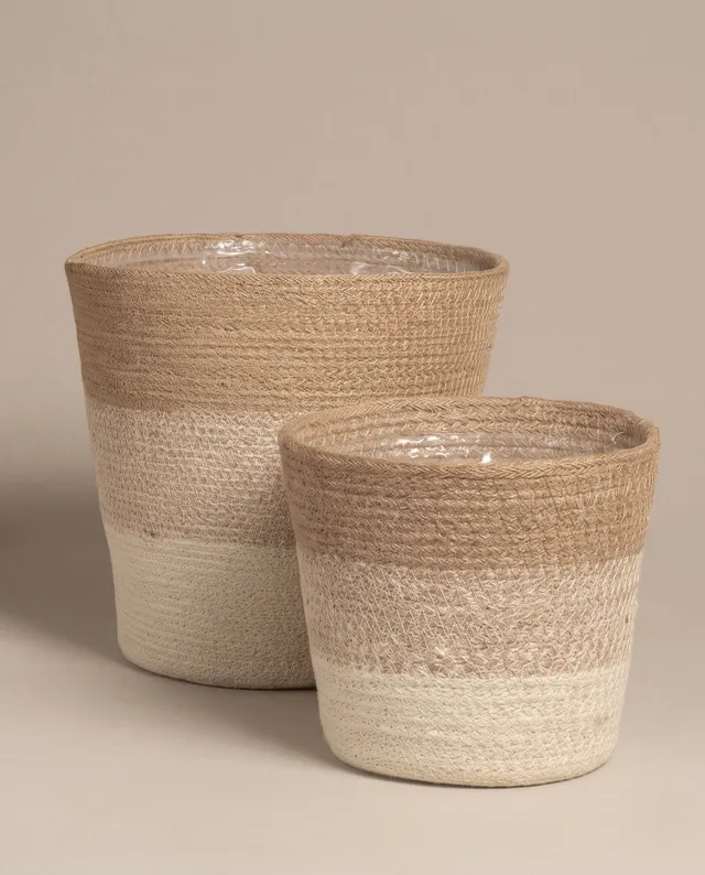 feey-lapis-pflanzenkorb-set-jute-16-14-cm image 1