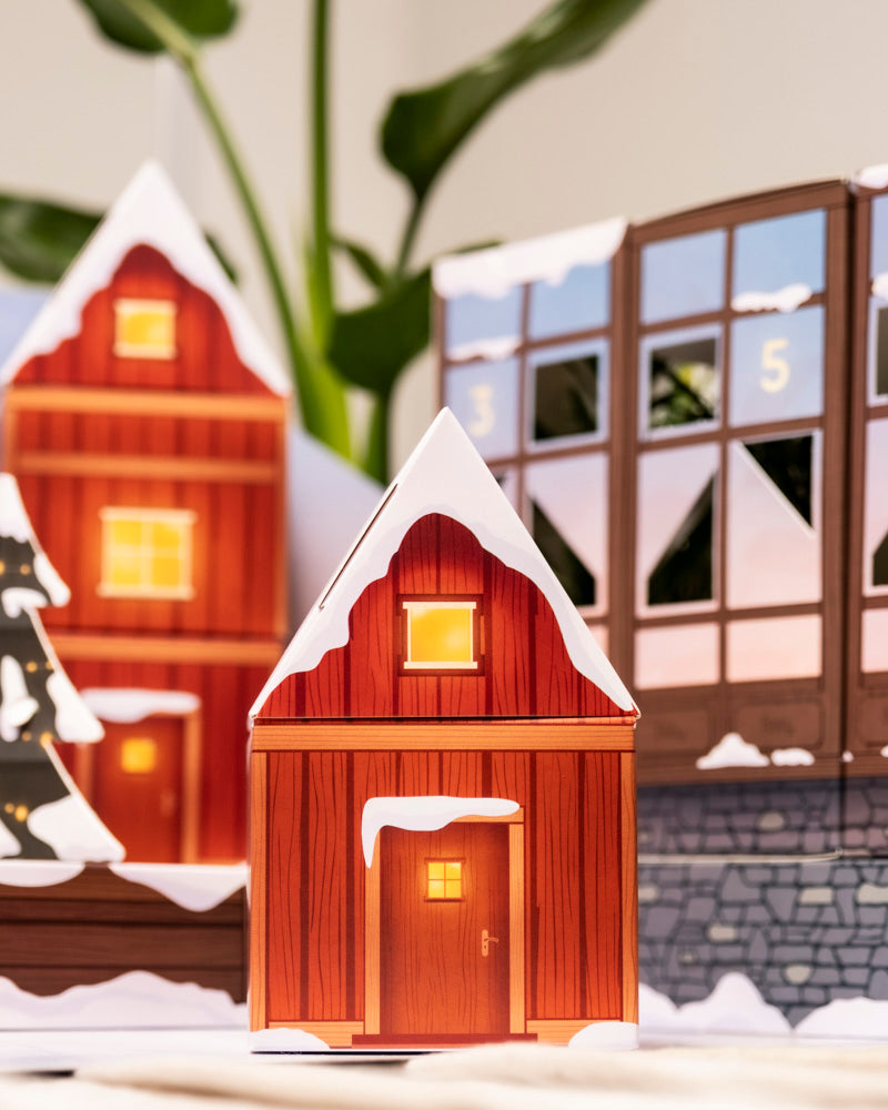 feey-pflanzen-adventskalender-winterdorf-im-morgenrot image 2