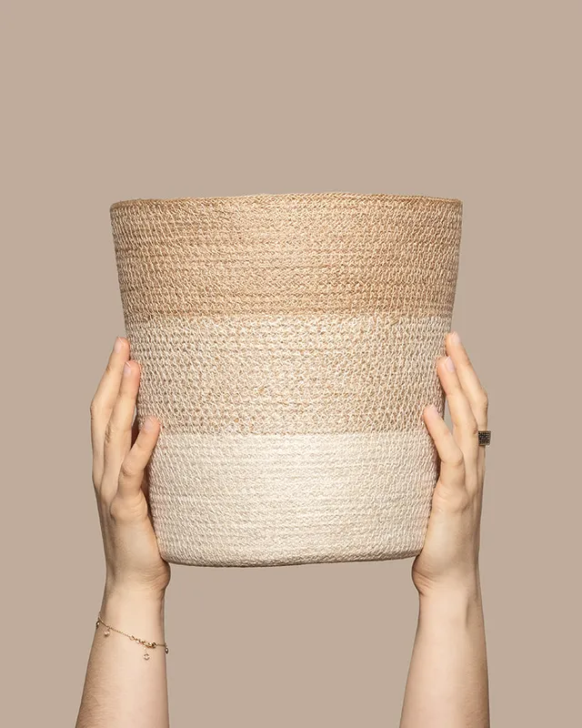feey-pflanzenkorb-lapis-25-cm-jute-bertopf-mit-einsatz image 1