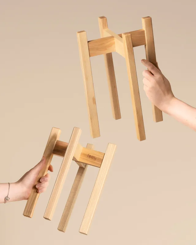 feey-pflanzenst-nder-duo-stelion-16-und-14-holzst-nder-f-r-innen image 1