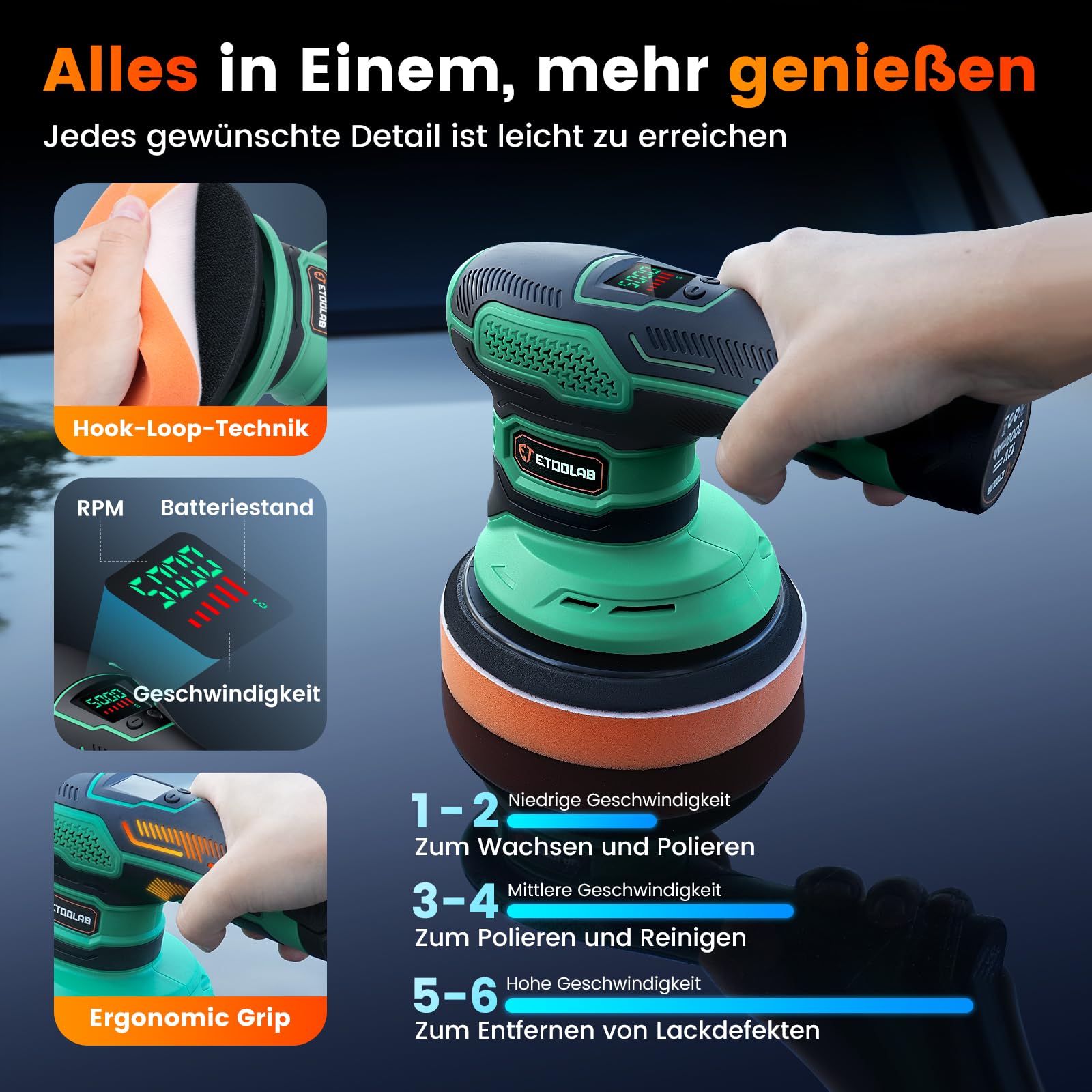 etoolab-p21-akku-exzenter-poliermaschine-22-tlg-set-mit-lcd image 3