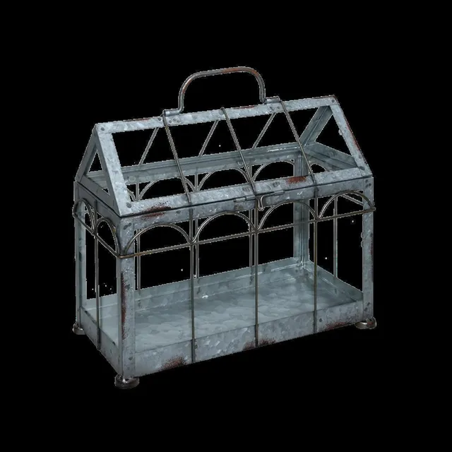 pasiora-gew-chshaus-aus-glas-und-eisen-vintage-deko image 1