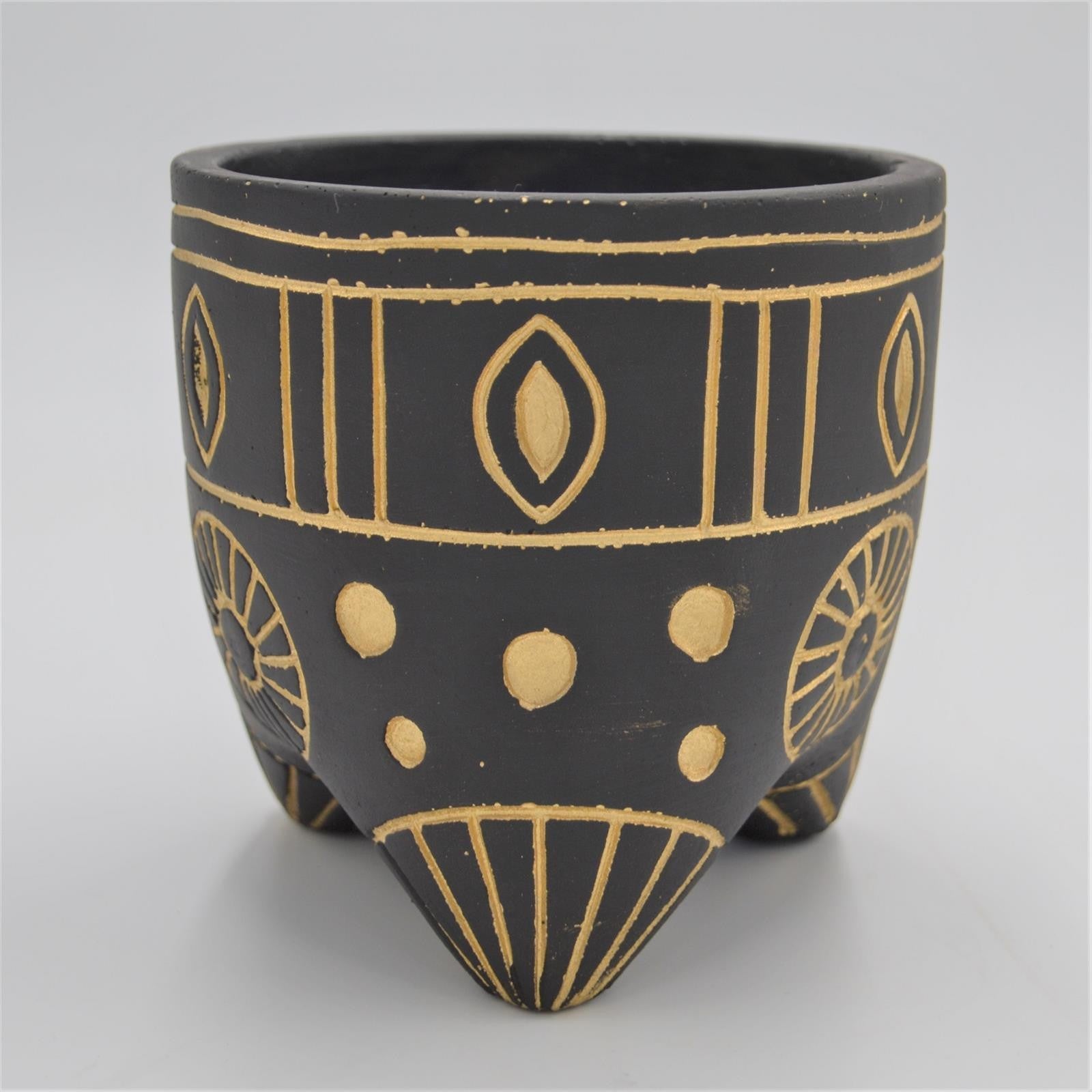 pasiora-beatrice-bertopf-schwarz-gold-f-r-10-5-cm-sukkulenten image 2