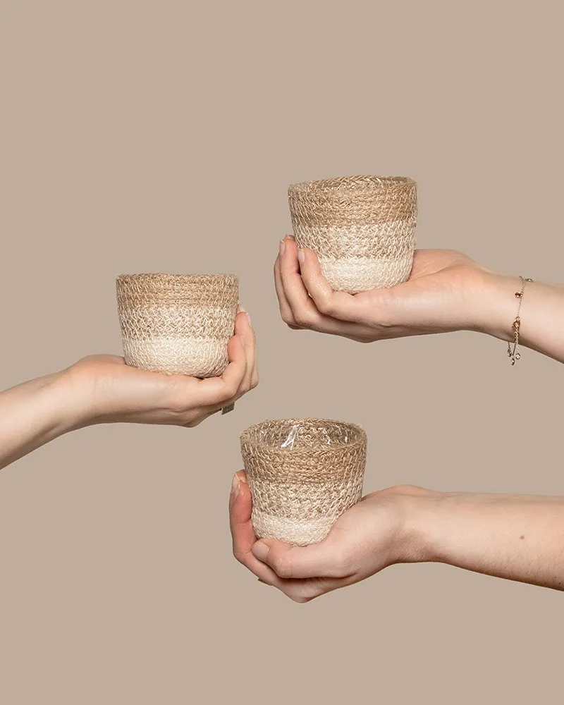 feey-jute-babypflanzen-korb-lapis-3er-set-naturfaser image 1