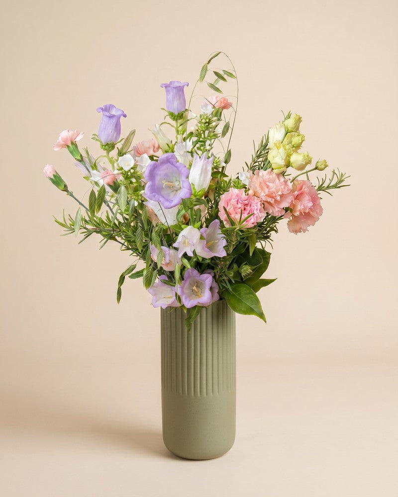 feey-sommersorbet-blumenstrau-handgebunden-violett-pfirsich-mit-lisianthus image 6