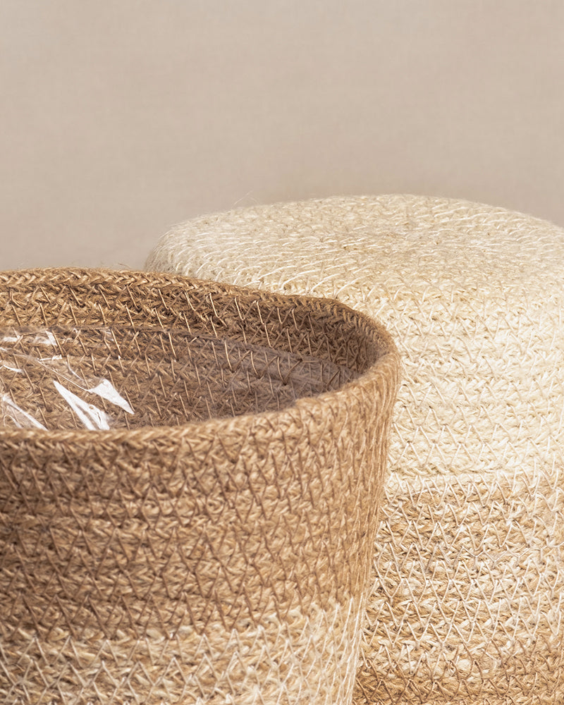 feey-lapis-pflanzenkorb-set-jute-16-14-cm image 2
