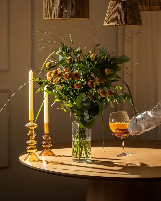 feey-blumenstrau-goldene-stunde-mit-chrysantheme-eukalyptus image 1