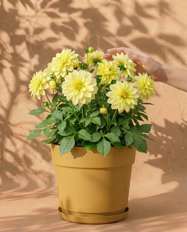 feey-dahlien-gelb-knollenpflanze-dahlia-bis-1-m image 1