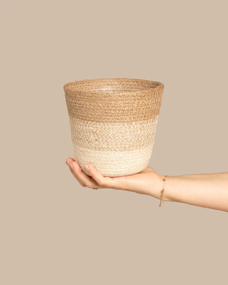 feey-lapis-pflanzenkorb-aus-jute-16-cm image 1