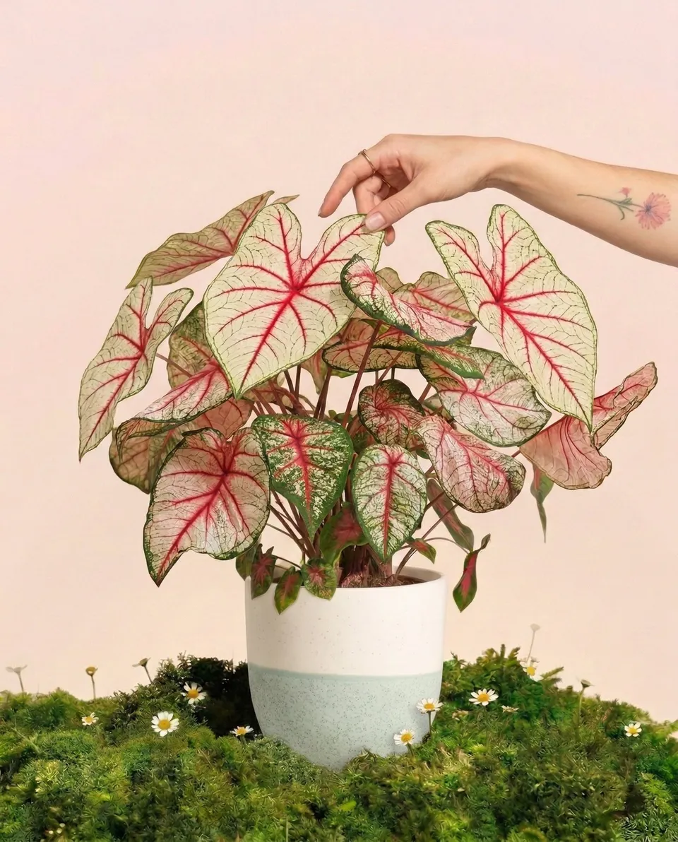 feey-caladium-rhapsody-buntblatt-zimmerpflanze image 1
