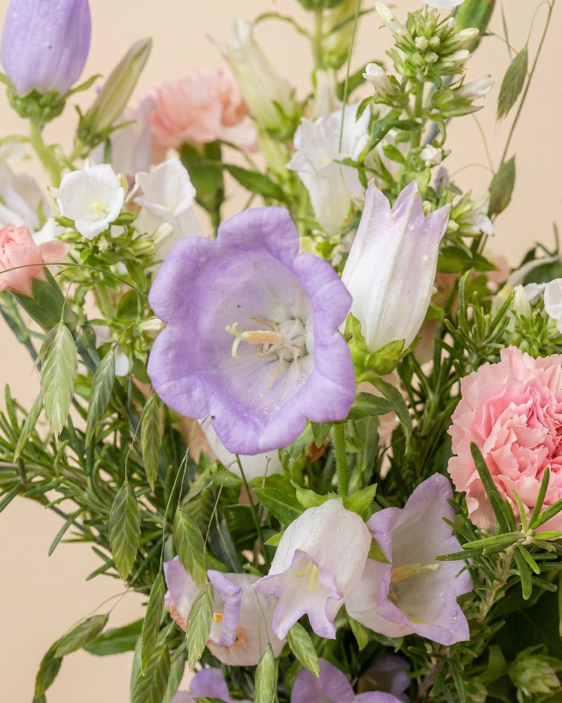 feey-sommersorbet-blumenstrau-handgebunden-violett-pfirsich-mit-lisianthus image 2