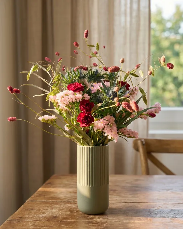 feey-alpenzeit-blumenstrau-neuheit-mit-nelken-eryngium image 1