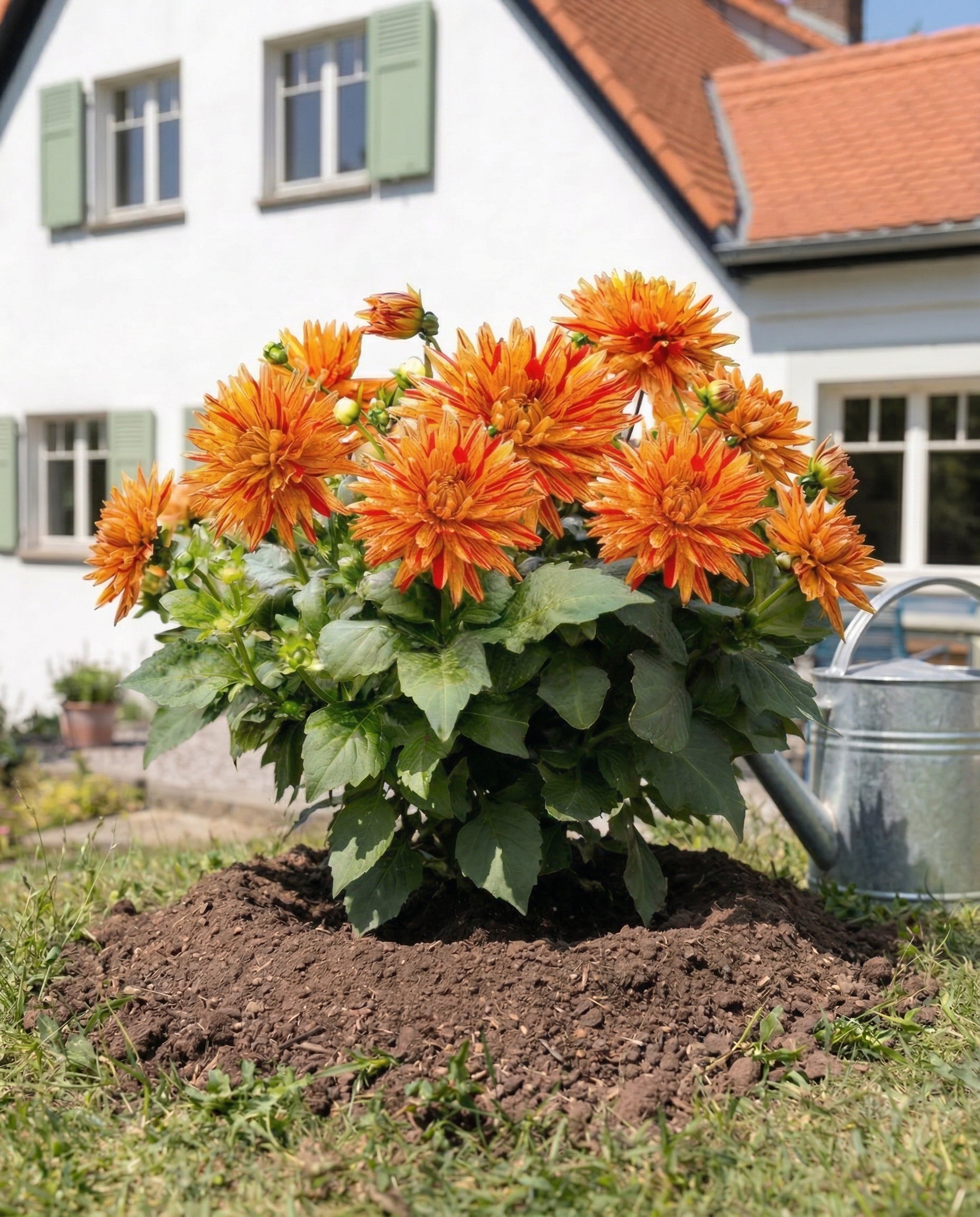 feey-dahlien-hellorange-knollenpflanze-dahlia-striped-vulcan image 8
